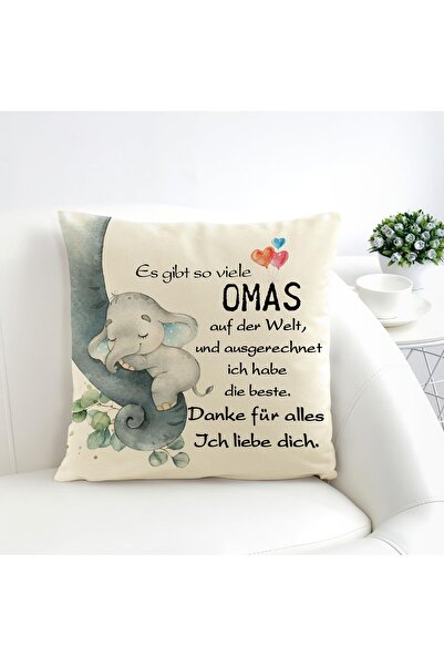 OEM Pillowcase with hidden zipper, with Elephant 45x45 cm