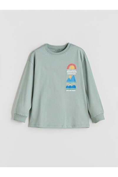 LC Waikiki LCW Kids Crew Neck εμπριμέ μπλουζάκι για αγόρι
