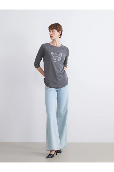 LC Waikiki Crew Neck Stone Women's T-Shirt