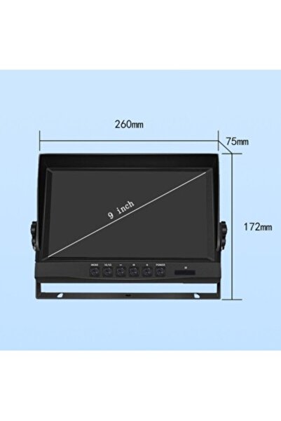Xenon Bright Car LCD display 9" 12V - 24V