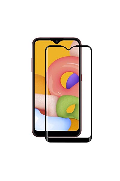 Atlas 5D Full Glue Glass Film SAMSUNG Galaxy A01 (Μαύρο) ATX
