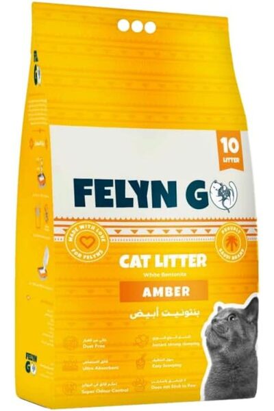 Felyn Go رول باق رمل للقطط برائحة العنبر 10 لتر
