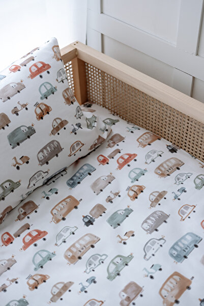 NOU Cars Bedding Set with Sheets Montessori (100X200 - 50X70 -90X190+20) - Cars