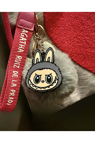 HobiHub Labubu Head Themed Keychain – Set of 2 | Bag Accessory | Collectible