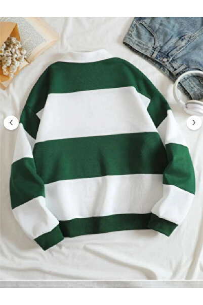 Boi Erkek Spor Günlük Premium Kalite 3 iplik yarım Fermaurlı Dik yaka Polo Sweatshirt Parçalı Hoodie