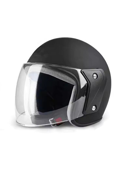 FIXATO Cască unisex pentru motocicletă/scuter, cu vizieră, mărime universală ...