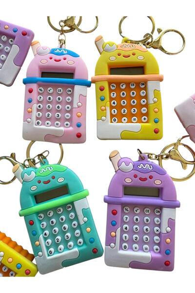 Tatlı Sebep Mini Hesap Makinesi Labirentli Oyun Anahtarlık