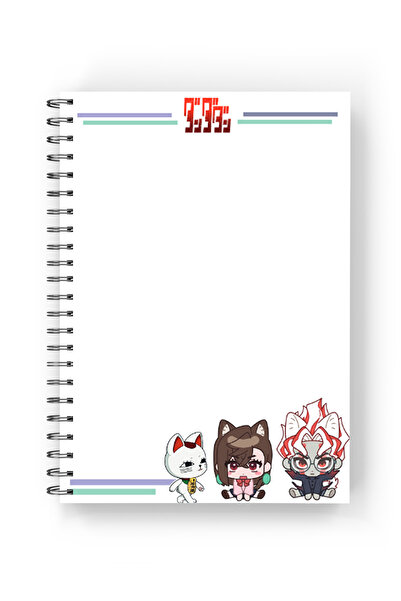 nihonwosekai Dan Da Dan 2Pcs Anime A5 Boy Spiral Notebook 50 Sheets Ayase Momo Ken Takakura Dandadan