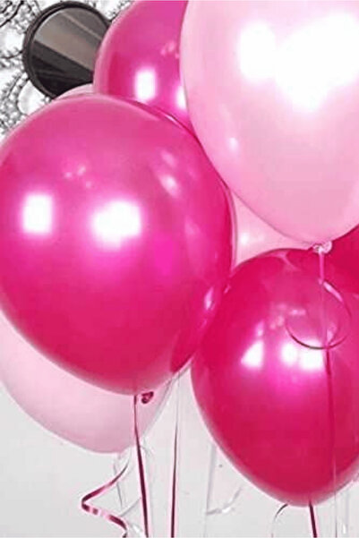 Bunloon Metallic Fuchsia Balloons 50 Pcs - 12 Inch Bulk Organization and Party Set