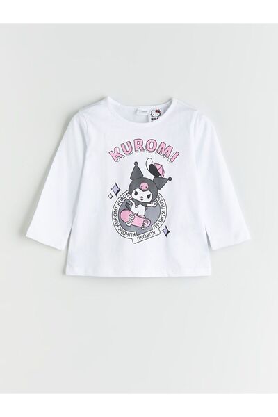 LC Waikiki Σετ παιδικές πιτζάμες LCW Kids Crew Neck Kuromi με στάμπα για κορίτσια