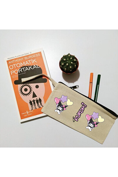 lovver حقيبة أقلام ورقية من القماش المصنوع من الخوص بتصميم كورومي