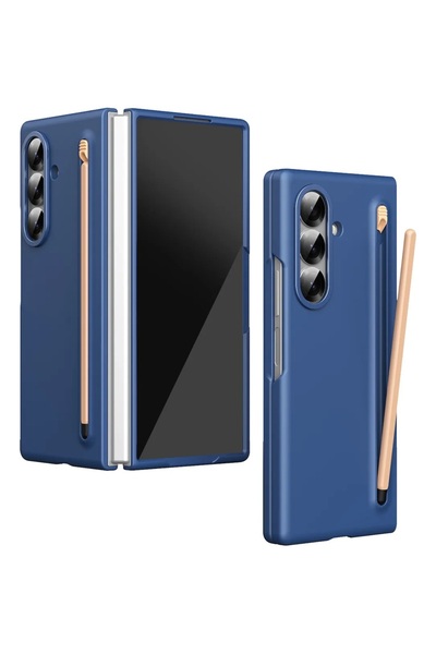 bbtech Phone Case with Pen Holder and Front Screen Protector Compatible with Samsung Galaxy Z Fold 7 with Pen Gift Pencase