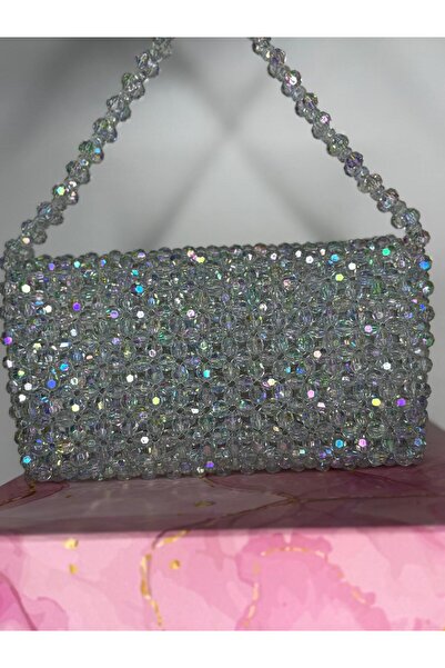 BONİTA Hologramlı Parlak Taşlı Boncuklu Çocuk El Çantası