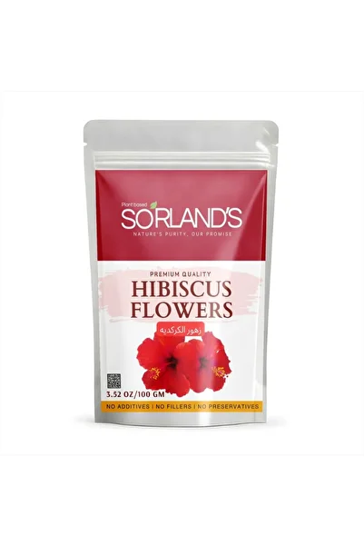 Sorland s Hibiscus Flower - 100gm Hydration, Immune Boost, Digestive Support, Rich In Antioxidants