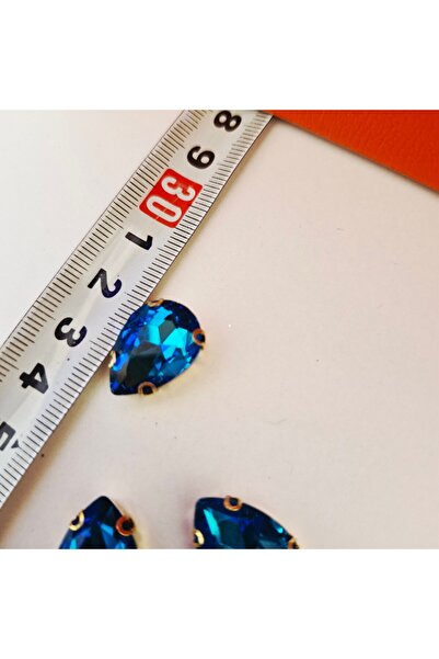 pegu baby collection حجر مرصع بقطع كريستال على شكل قطرة بلون الفيروز. العبوة ...