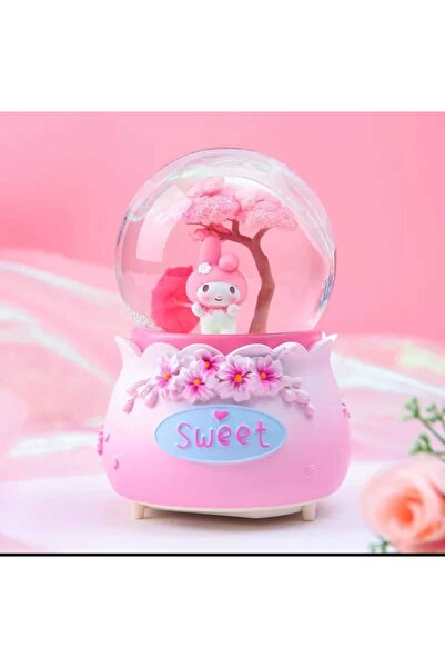 mr shopping MR Kuromi Işıklı Müzikli Kar Taneli Orta Boy Kar Küresi Arkadaşa ...