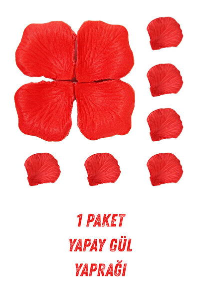 SkyPop Yapay Gül Yaprağı Kırmızı, Sevgili, Doğum Günü, Özel Gün, Yıl Dönümü.