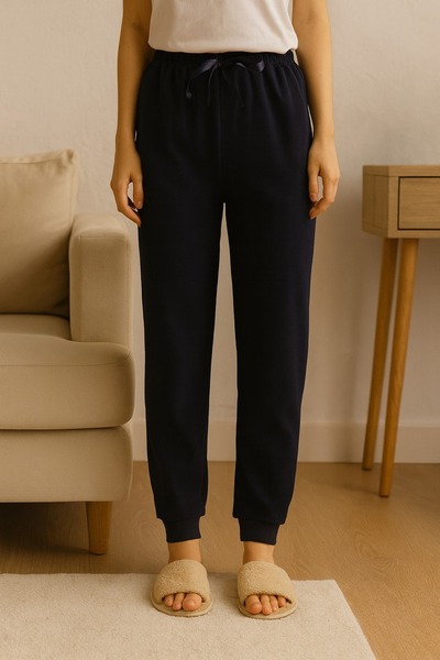 FAMES PİJAMA Winter Pajamas Single Bottom Home Wear