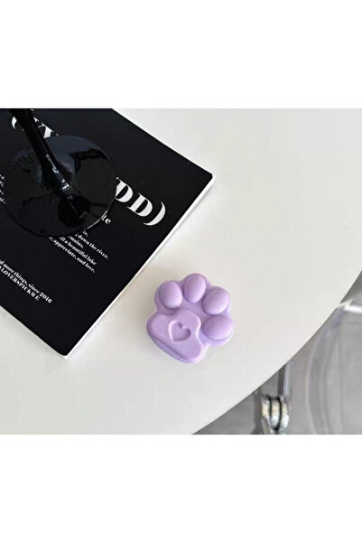 EDELFU Popsocket Yapışkanlı Patili Telefon Tutacağı Pati Şekilli Silikon Yüzey Kılıf Parmak Tutucu