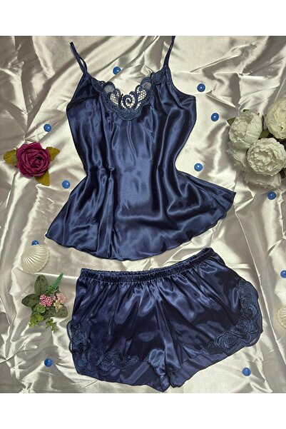 Primoda Underwear Lacivert Şortlu Gecelik Takım