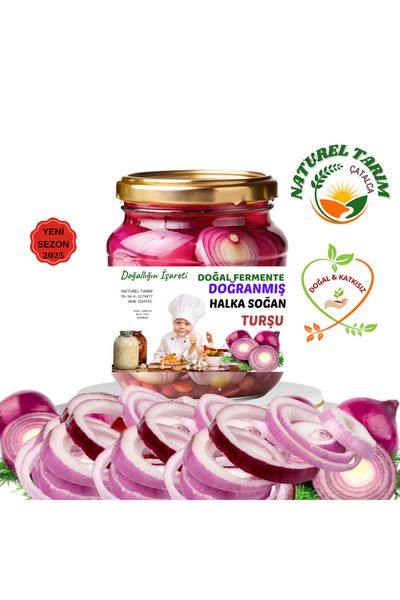 NATUREL DOĞRANMIŞ HALKA SOĞAN TURŞUSU