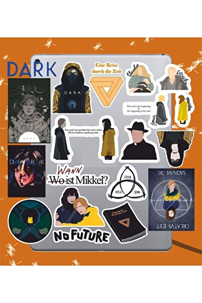 Hediyeni Al مجموعة ملصقات Dark Series 2 |   كمبيوتر محمول Ajanda دفتر ملاحظات هاتف لوحي ملصق دفتر ملاحظات مجلة رصاصة