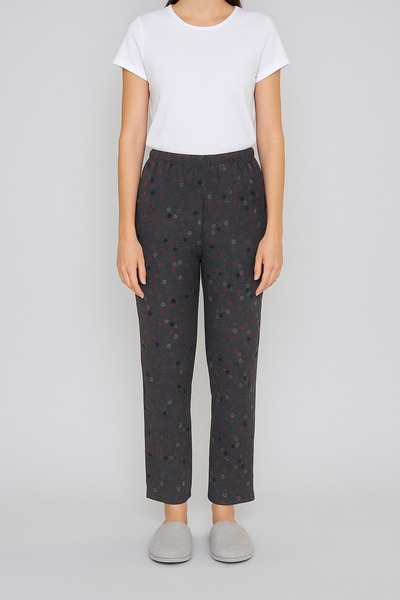 FAMES PİJAMA Winter Pajamas Single Bottom Home Wear