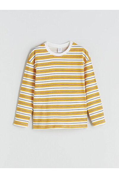 LC Waikiki Tricou pentru băiat cu dungi LCW Kids Crew Deck