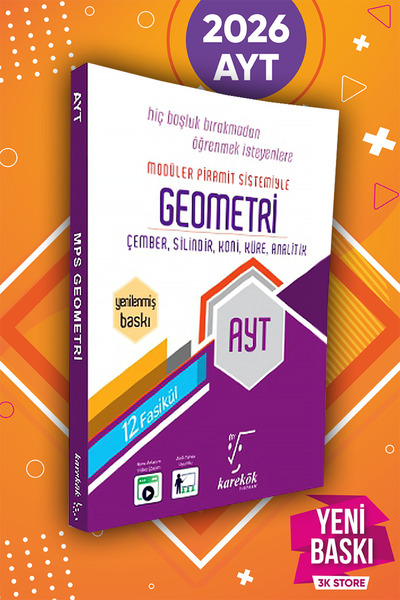 Karekök Yayınları 2026 AYT Geometri Konu Anlatımı ve Soru Bankası MPS (MODÜLE...