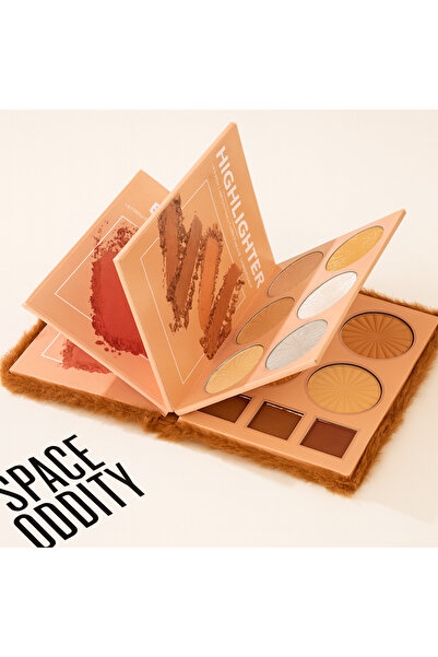 MAQYA KOZMETİK 4 Katmanlı Kitap Tarzı 43 RENKLİ Katlanabilir Makyaj Paleti Seti,Kontur,Allık,Aydınlatıcı Göz Farı