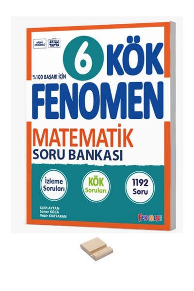 Fenomen Yayıncılık 6. Sınıf KÖK Matematik Soru Bankası ve Telefon Standı