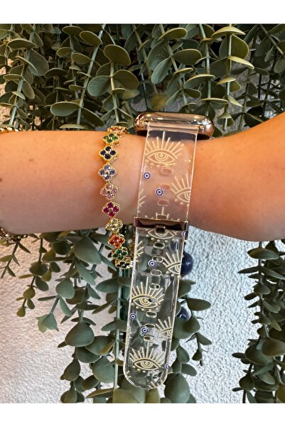 GIGIKIT Apple Watch 49/46/45/44/42 Serisi 10/9/8/7/6/5/4/3/se/ultra Şeffaf Ba...