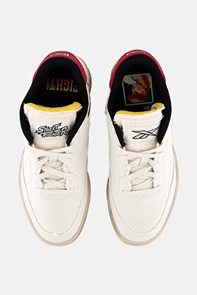 Reebok Men Street Fighter Club 85Lace Up Tennis Shoes, Off White
