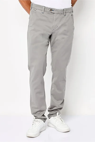 Harmont & Blaine Men Narrow Fit Solid Chino Pants, Grey