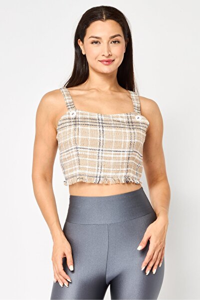 FILA Women Sportswear Fit Sleeveless Outdoor Crop Top, Multicolor