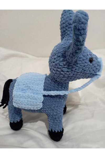 eklektis Eyer detaylı büyük mavi örgü eşek