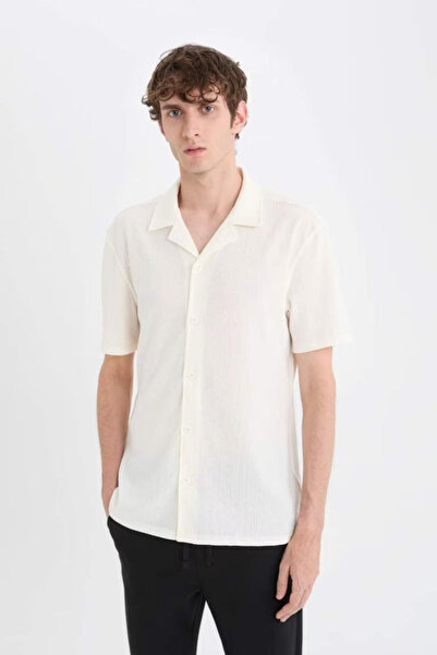 DeFacto Men's Short Sleeve Shirt C4125Ax/Wt16
