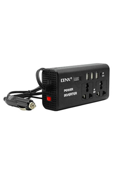 Denx DX136 High Frequency Modified Sine Wave Car Power Inverter, 12V to 220V, 300W