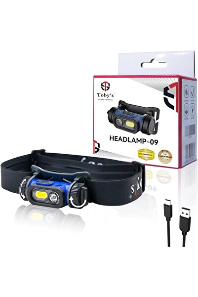 erorex Headlamp 09 Head Mounted COB Headlight USB Rechargeable LED Floodlight for Outdoor Camping