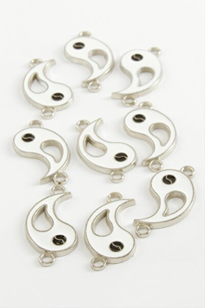 OSENSE سوار وقلادة من المينا بتصميم يين يانغ بمقبض مزدوج، قطعة واحدة