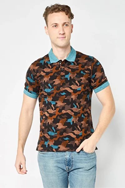 Replay Men Regular Fit Brand Logo Short Sleeves Polo Shirt, Multicolor