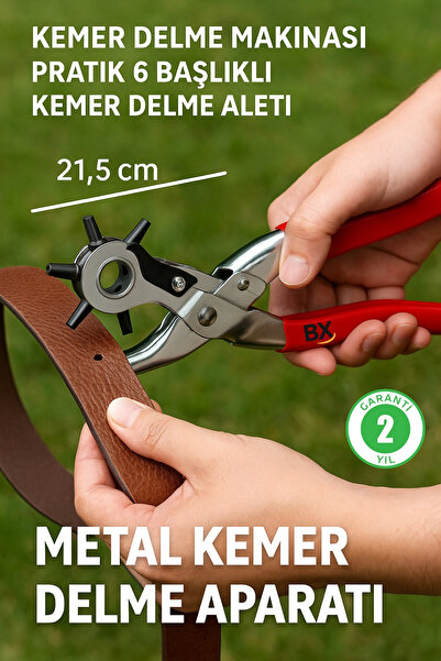 CT STONES curea clește de perforat cu 6 vârfuri diferite piele curea și instr...