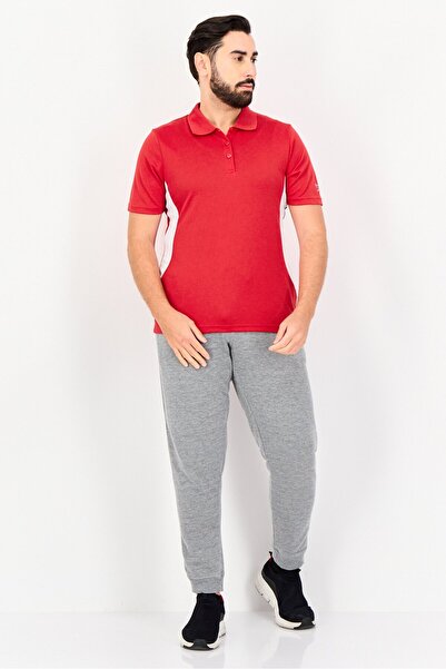 Reebok Men Sportswear Fit Short Sleeve Training Polo Shirt, Red