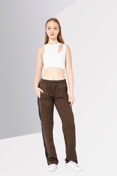 Replay Women Regular Fit Drawstring Allover Print Jogger Pants, Multicolor