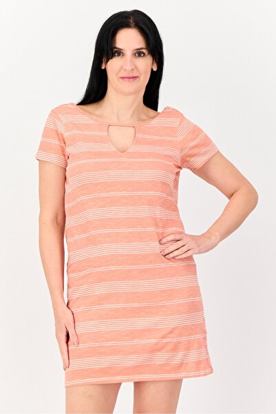 BİLLABONG Women Short Sleeves Stripe Dress, Multicolor