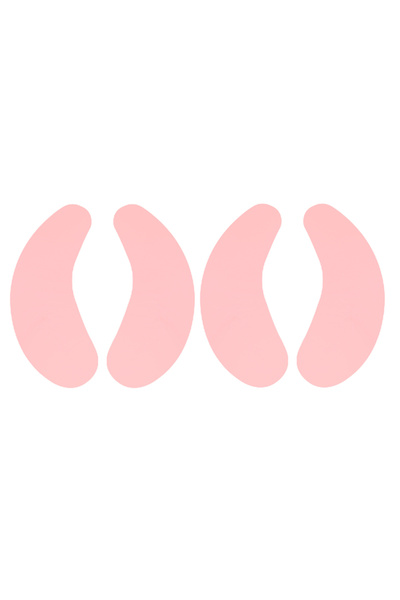 Choice1 زوجان من وسادات العين السيليكونية لرفع الرموش وتجعيدها قابلة لإعادة الاستخدام، لون وردي C، مقاس L