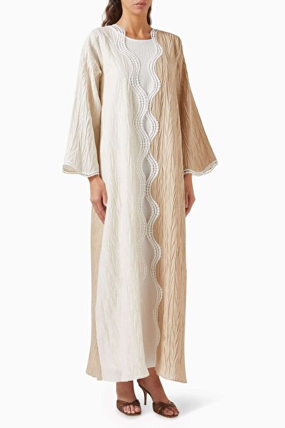 SH COLLECTION Stylish 3-Piece Abaya Set Elegant Design and Chic Embroidery wi...