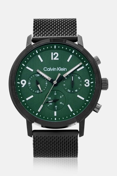 Calvin Klein Men 25200440 Stainless Steel Analog Watch 44 mm, Black