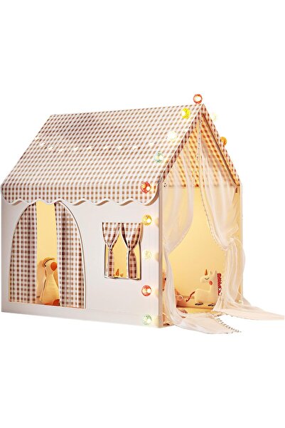 erorex Kids Play Tent Indoor & Outdoor Playhouse Padded Mat Led Star Lights Cotton Ball Lamp Door