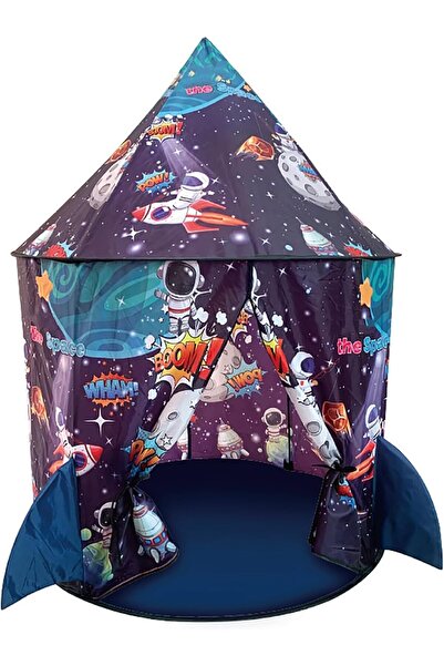 erorex Space Tent Kids Pup Tent Kids Rocket Ship Tent Storage Bag Kids Tent Indoor Boys Easy Installation